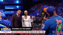 John Cena and Nikki Bella storm onto _Miz TV_ SmackDown LIVE, March 28, 2017 (1080p_30fps_H264-128kbit_AAC)
