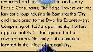 The Edge Tower  Best Project Best Deal 2 BHK 1310 Sq.ft @ 61 Lac only Dwarka Expressway 8826997781
