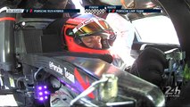 24 Heures du Mans 2017 - Émotions du pilote Timo Bernhard au moment de franchir la ligne d'arrivée