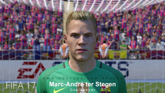 FIFA 17 Vs PES 17 Barcelona Faces Comparison