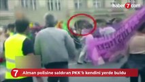 Alman polisine saldıran PKK'lı kendini yerde buldu
