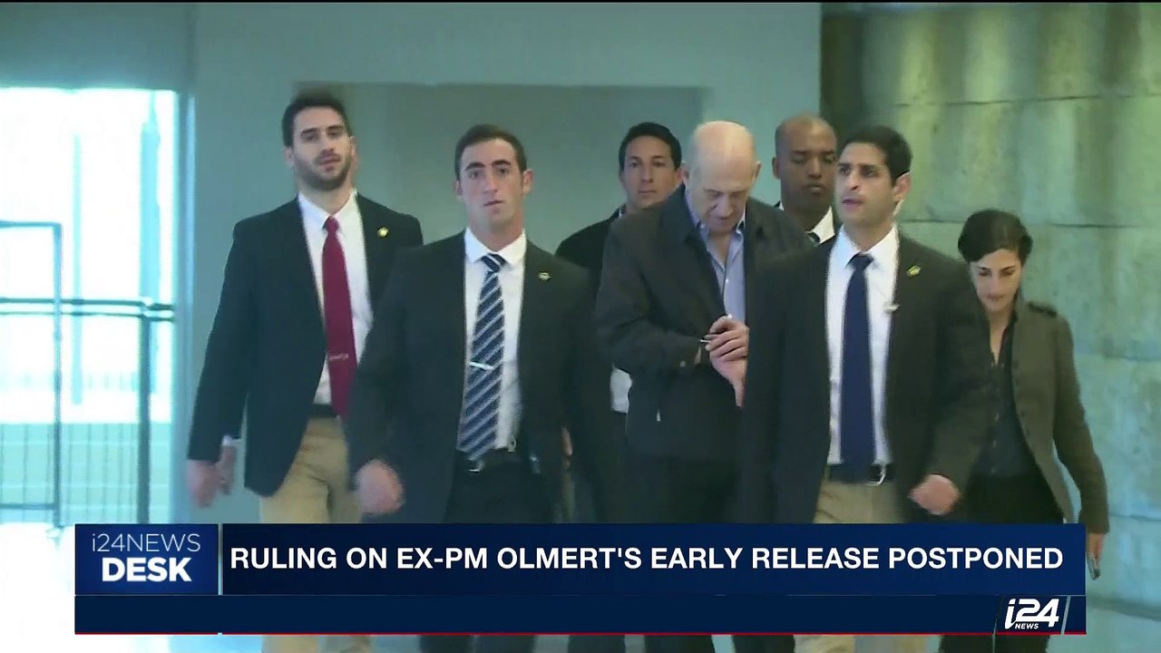 i24NEWS DESK | Ruling on ex-PM Olmert's early release postponed | Sunday, June 18th 2017