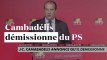 Jean-Christophe Cambadélis démissionne de la tête du PS après sa "déroute"