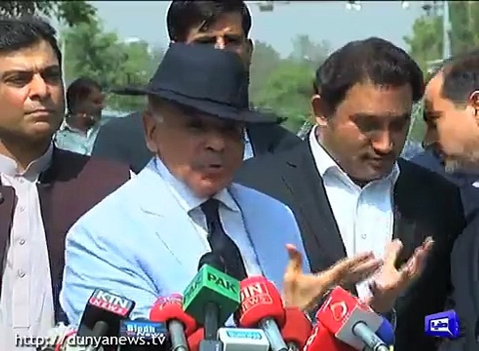 شہباز شریف نے جے آئی ٹی پیشی کے بعد میڈیا سے گفتگو