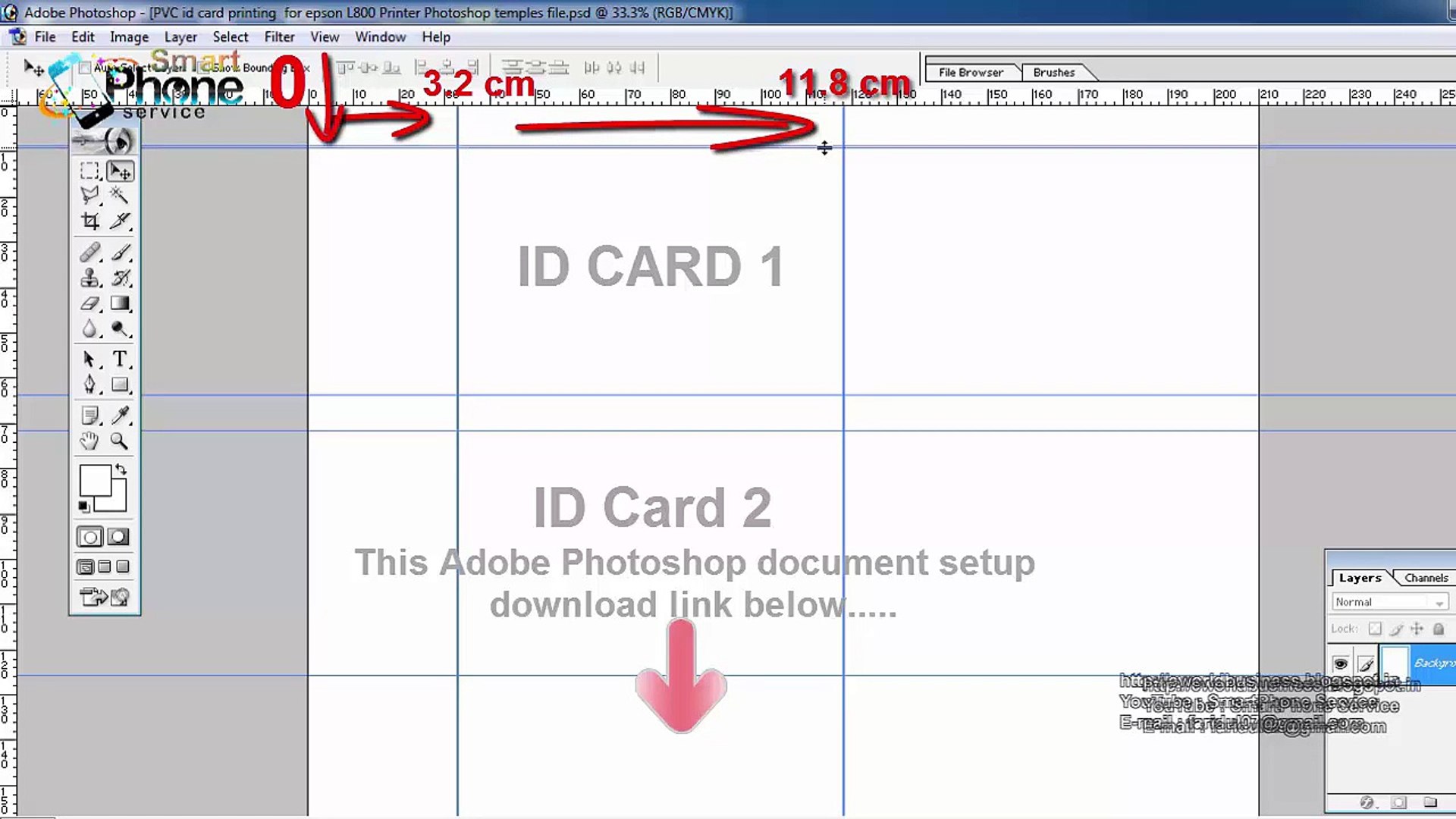 PVC Id Card Printing Page Layout (Template) forasd Epson L22 For Pvc Card Template