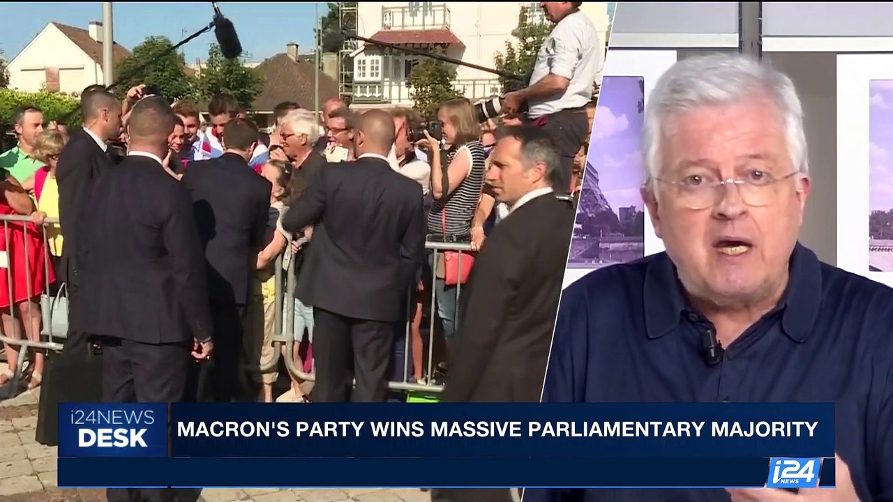 i24NEWS DESK | Macron's party wins massive parliamentary majority | Sunday, June 18th 2017