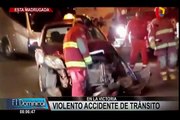 Accidente vehicular generó caos vehicular en La Victoria