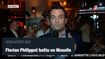 Législatives 2017 : battu, Philippot se dit emporté par la "vaguelette Macron"