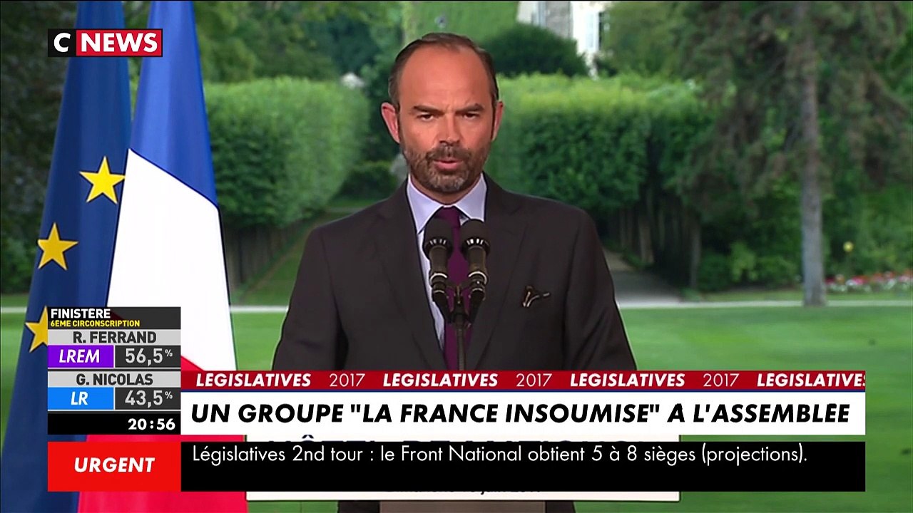 Discours du Premier Ministre Édouard Philippe : "Les Français ont préféré l’espoir à la colère"