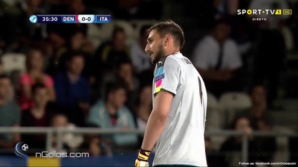 Gianluigi Donnarumma Gets Money Thrown At Him vs Denmark U-21!