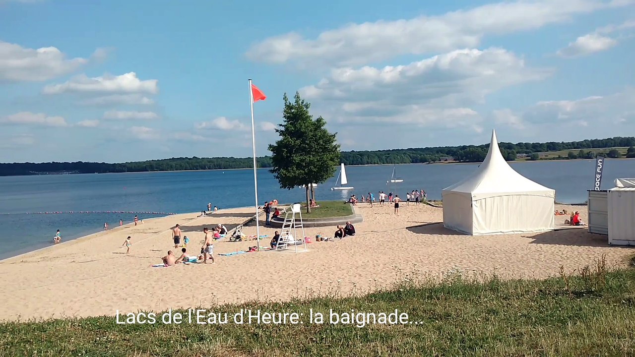 Lacs de l'Eau d'Heure: les différents lieux de baignade