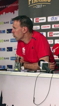 Vincent Collet (SIG) réagit plus calmement dimanche après la défaite face à l'Elan Chalon