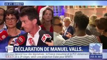 Législatives: Manuel Valls annonce sa réélection sous les chahuts et la contestation