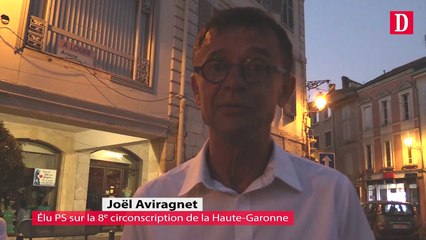 La joie de Joël Arivagnet, élu PS dans la 8e circonscription de Haute-Garonne