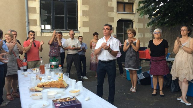 Yves Daniel, élu député, fête sa victoire