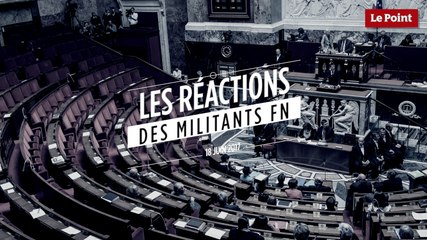 Les réactions des militants du Front national à Hénin-Beaumont à 21h