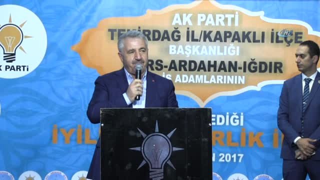 Bakan Arslan: 14 Yılda Tekirdağ'ı Edirne'ye, İstanbul'a Kırklareli'ne ve Çanakkale'ye Bölünmüş...