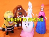 GIDGET IS MOVING MINION DUKE THE SECRET LIKE OF PETS ELSA ANNA FROZEN DISNEY DREAMWORKS Toys Kids Video