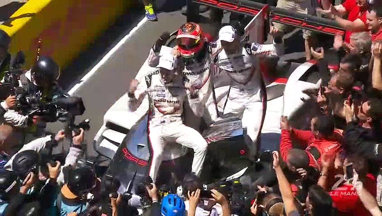 24 Heures du Mans 2017 - La joie des pilotes victorieux