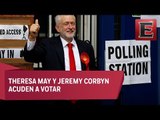 Británicos emiten su voto en comicios anticipados en Reino Unido