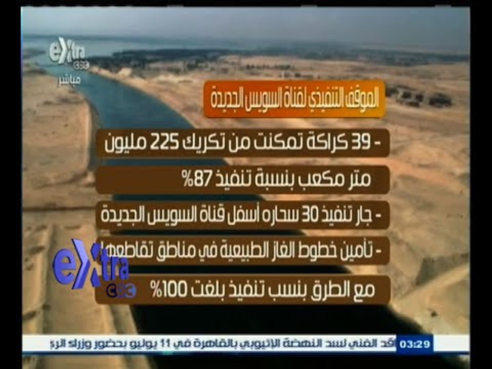 #غرفة_الأخبار | القوات المسلحة : إنهاء حفر250 مليون متر مكعب من أعمال الحفر الجاف بالقناة
