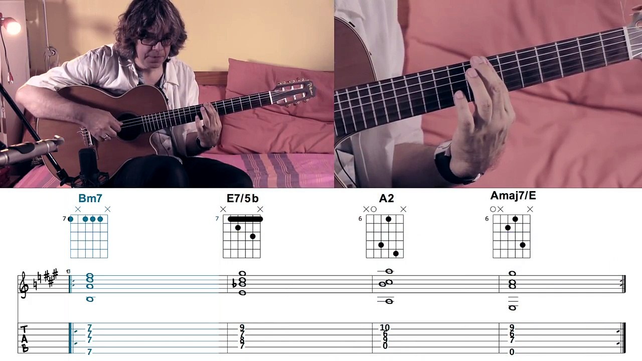 JAZZ / BOSSA CHORDS 2-5-1 IN A MAJOR (4/24)