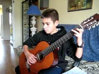 "Etüde" à la guitare par Florian