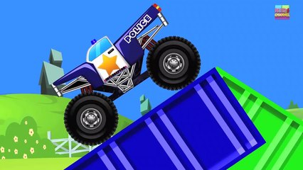 Monster Trucks _ Police Monster Truck _ Police car chase-swTDWqpgtFs