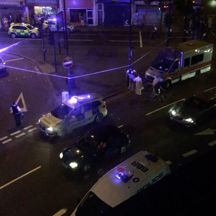 Police Clear Area After Reports of Van Hitting Pedestrians