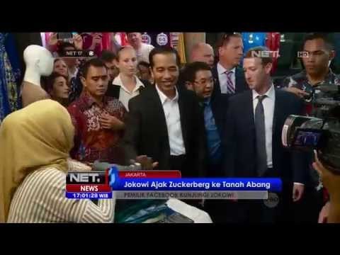 Jokowi Mengajak Mark Zuckerberg Pemilik Facebook Ke Tanah Abang - NET17
