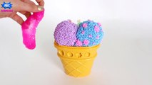 PLAY FOAM ICE CREAM Surprises - Disney Frozen Foam Clay Ice Cream Surprise Toys w_ Elsa Anna &