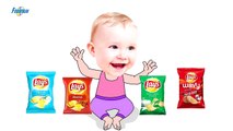 Bad Baby crying and learn colors-Colorful Chips Lays v
