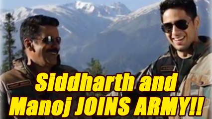 Sidharth Malhotra and Manoj Bajpayee in ARMY UNIFORMS for Ayiyaary; Watch | FilmiBeat