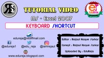 Keyboard Shortcuts - 5 - MS-Excel (edureja.blogspot.com) - Rejaul Hoque Sarkar