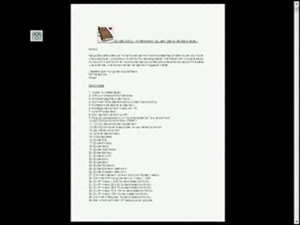Video guide-dofus