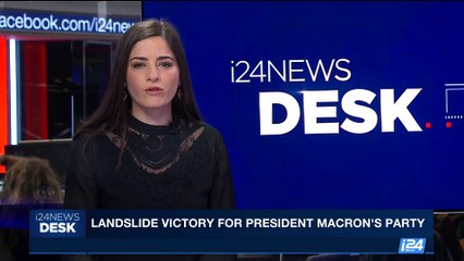i24NEWS DESK | Landslide victory for President Macron's party | Monday, June 19th 2017