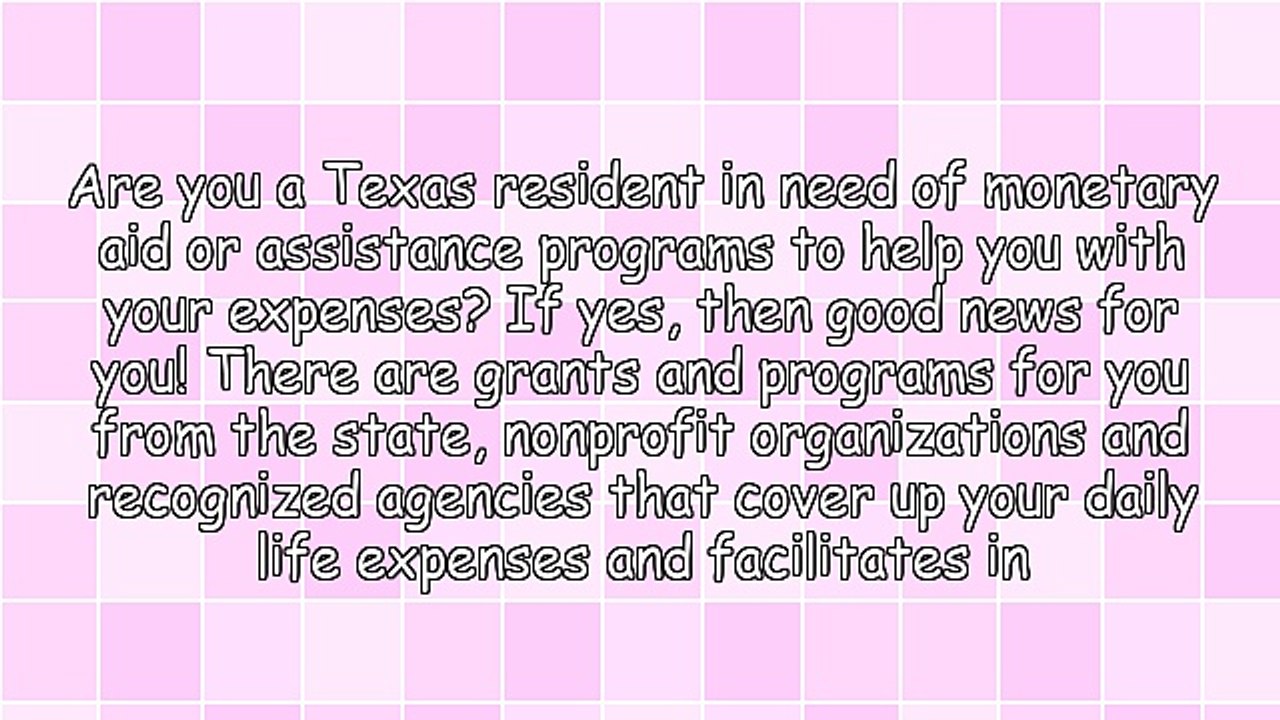 Apply For Online Grants in Texas