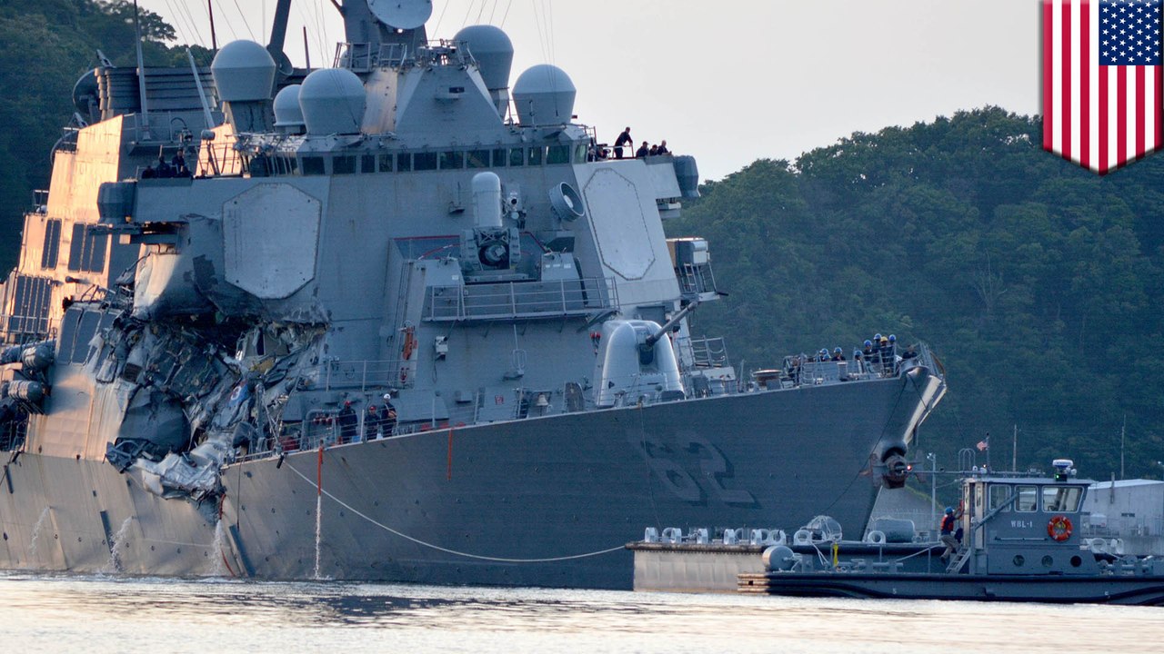 Bodies of sailors found in flooded compartments on USS Fitzgerald