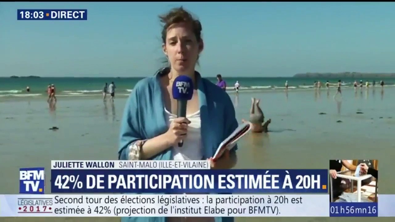 Législatives 2017 : Il fait des roulades en plein duplex sur BFMTV