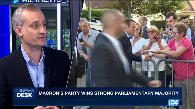 i24NEWS DESK | Landslide party wins parliamentary majority | Monday, June 19th 2017