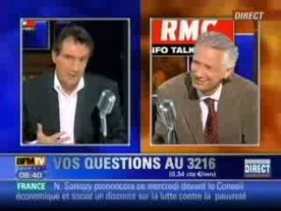 Dominique De Villepin 1_2 chez Bourdin RMC