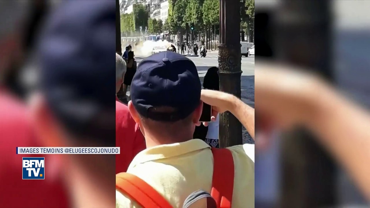 Explosion, fumée orange… Dominique Rizet décrypte les images de la voiture qui a percuté un fourgon de gendarmerie