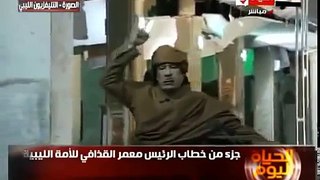 معمر القذافي تنبا بما يحصل لقطر مع دول الخليج شاهد ماذا قال