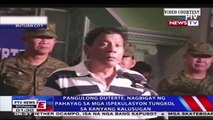 Pangulong Duterte, tiniyak na nasa maayos na kalagayan ang kaniyang kalusugan