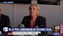 Marine Le Pen se réjouit de la victoire de Nicolas Dupont-Aignan