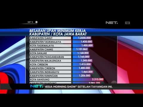 Gubernur Jawa Barat mengesahkan upah minimum kerja Kab.Jawa Barat 2015 - NET5