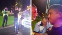 Un policier filme le coup de genou dans les boules de son collègue