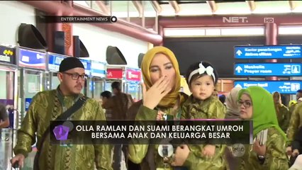 Olla Ramlan dan Suami Berangkat Umroh Bersama Anak dan Keluarga Besar
