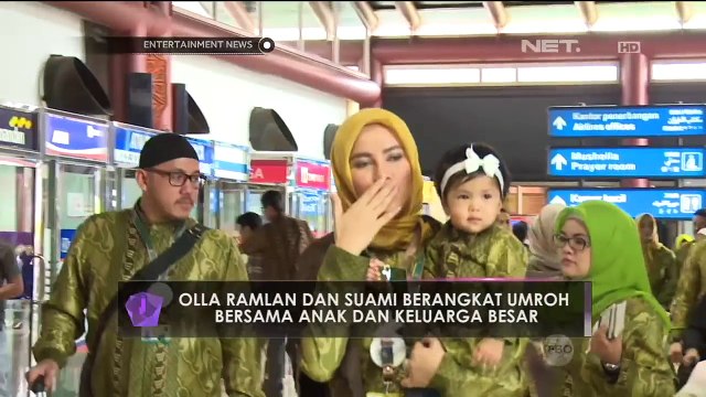 Olla Ramlan dan Suami Berangkat Umroh Bersama Anak dan Keluarga Besar