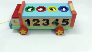 Learn Colors and Shapes with Animals Wooden Toys for Chil